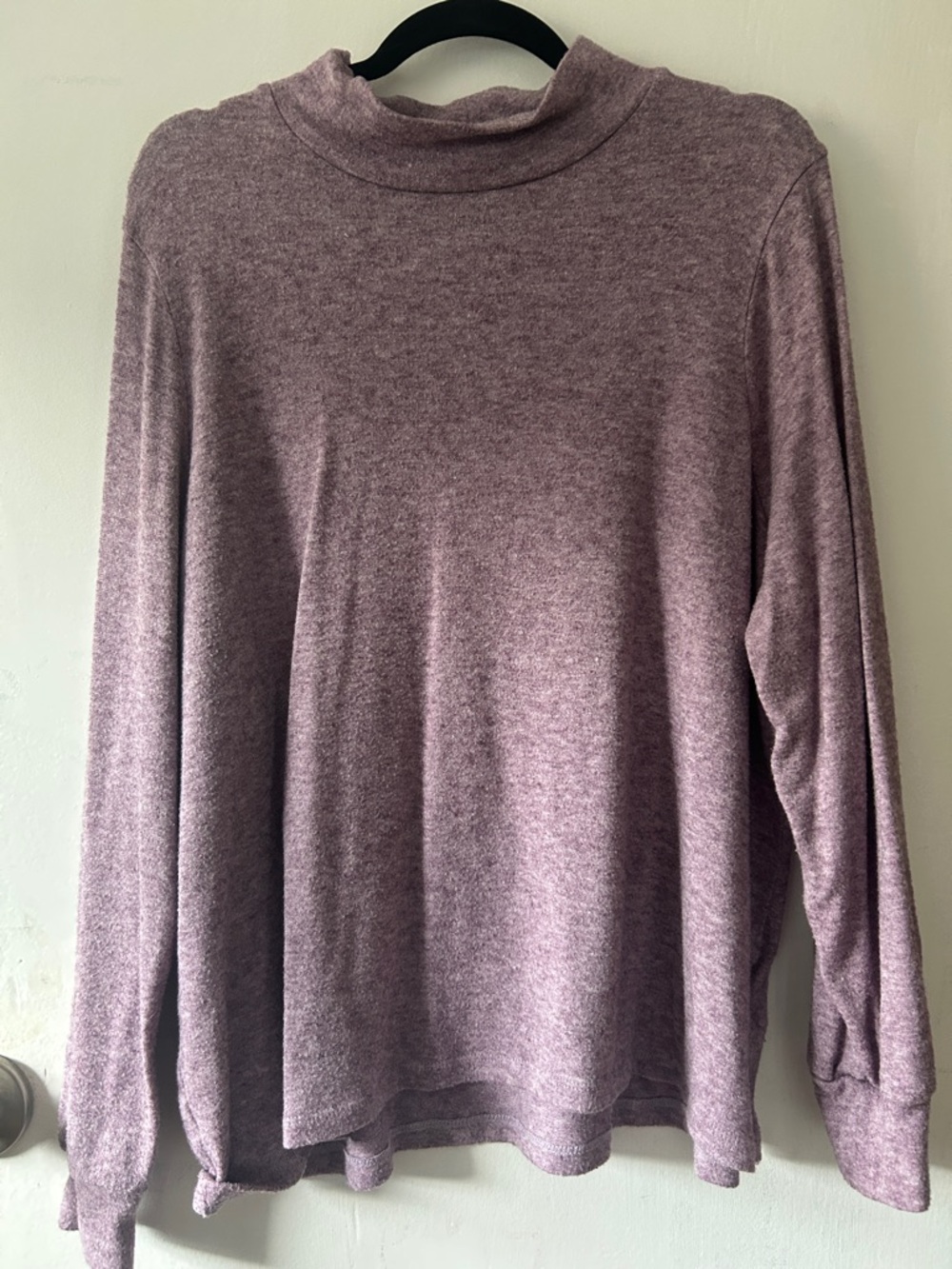 Reitmans Mauve Long Sleeve Mock Neck Top
